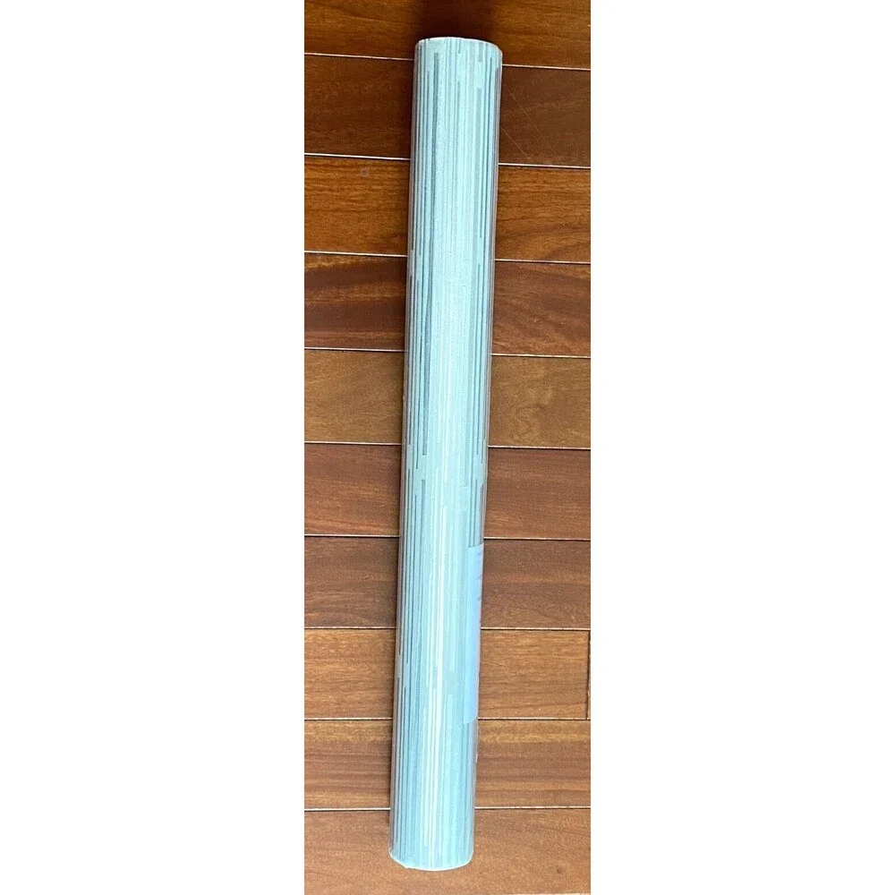York Wallcoverings Wallpaper Y6220301 Split Level MCM Double Roll Grey Silver